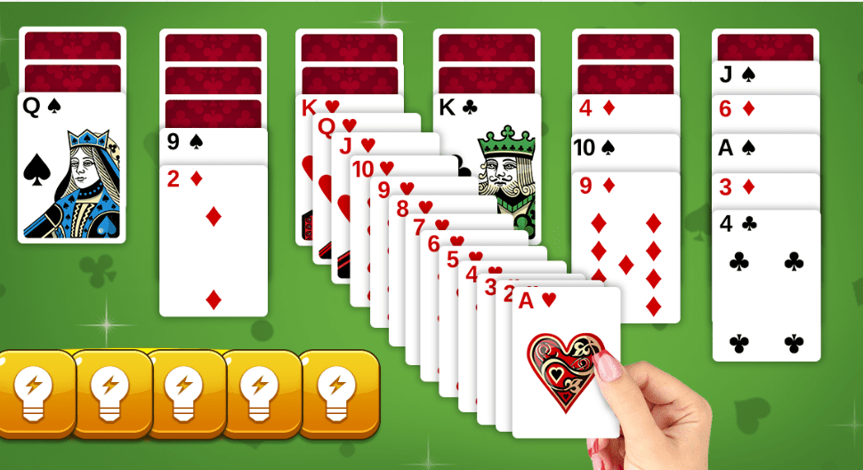 Solitaire with hints