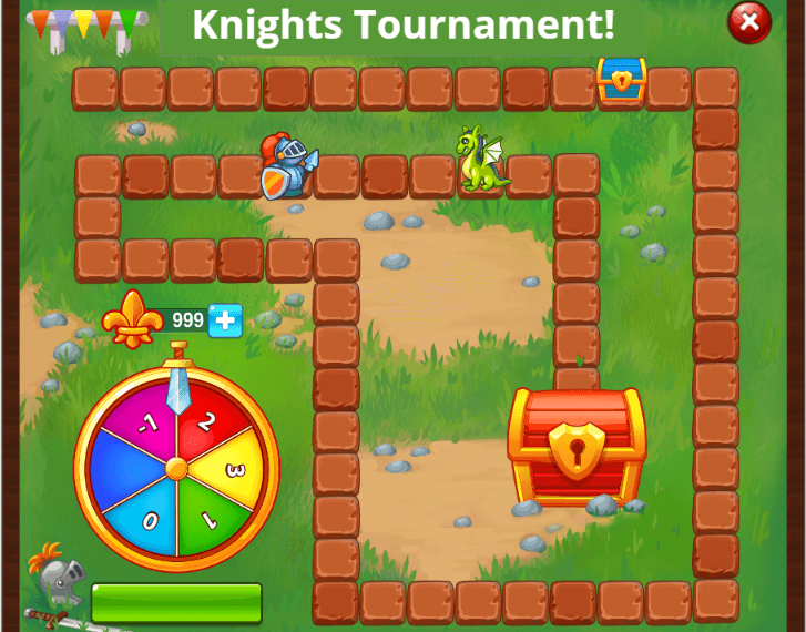 knights tournament board game