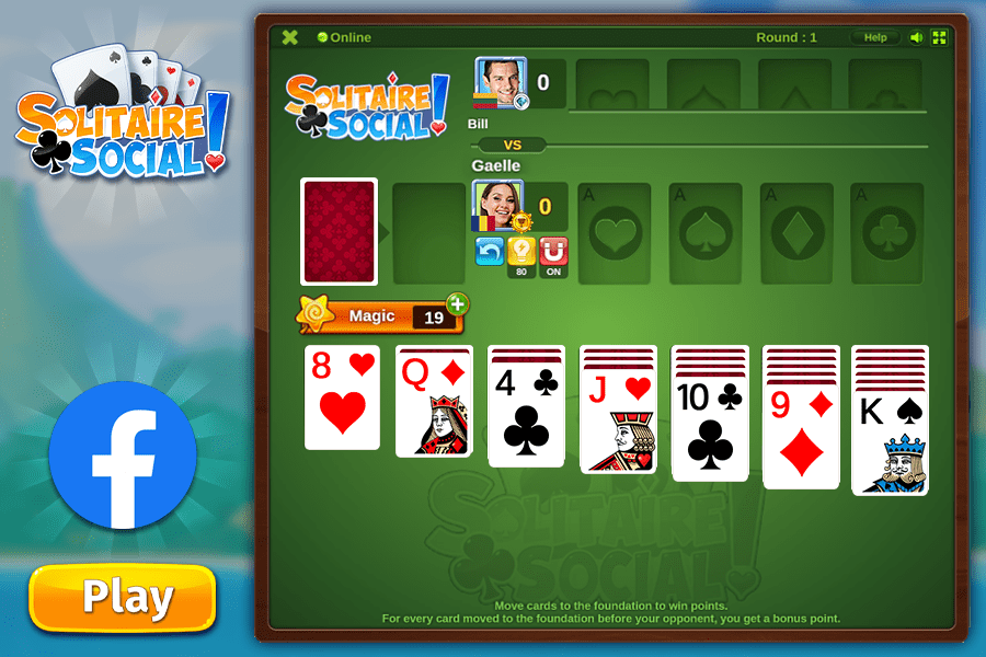 Solitaire Connect Game: Free Online Fullscreen Solitaire Playing Cards  Mahjong Connect Video Game With No App Download Required