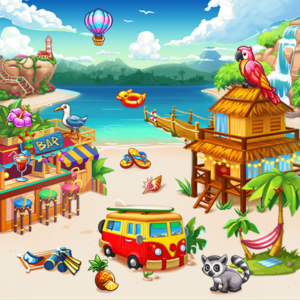 beach location of Solitaire social
