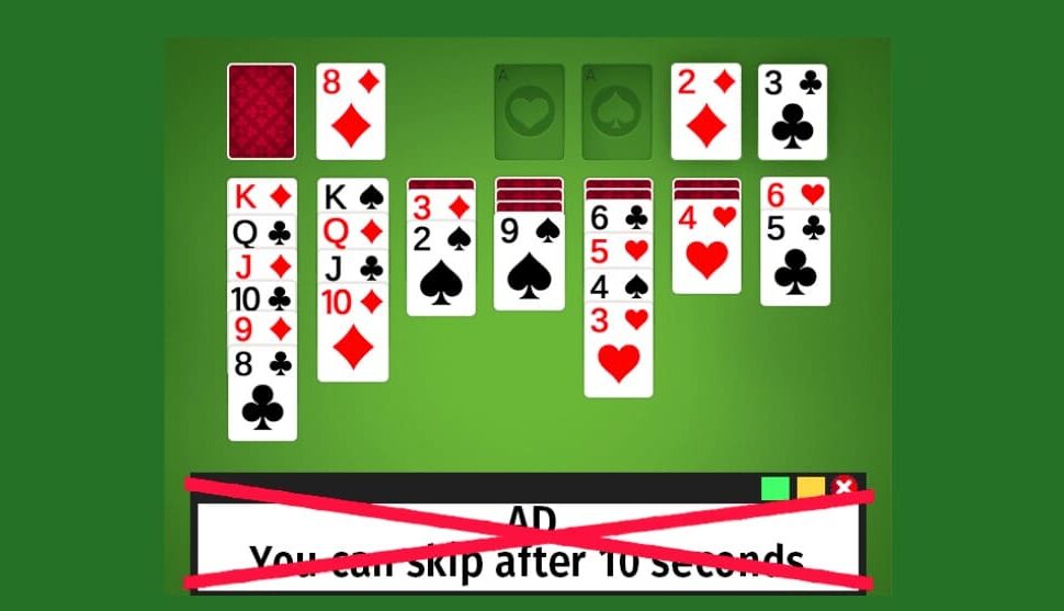 Free Solitaire Game with no ads