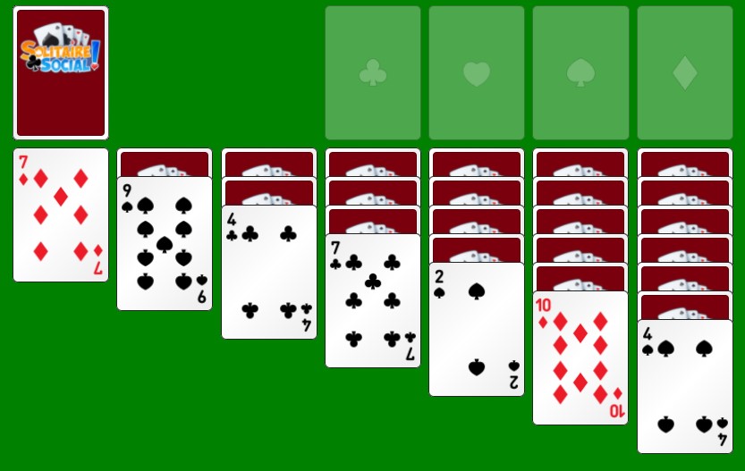 basic solitaire layout