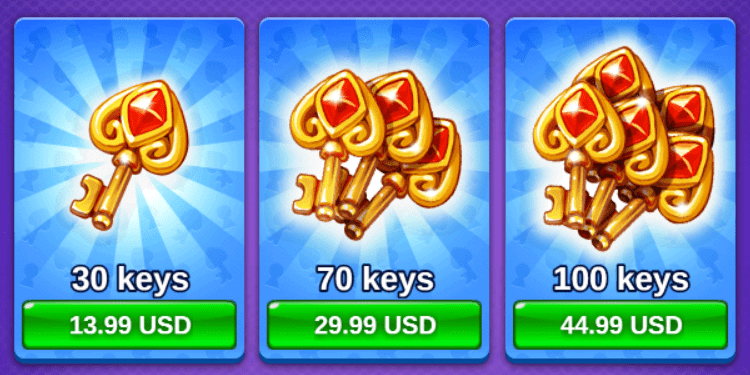 Special offer to buy red keys