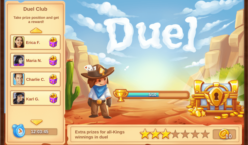 Duel game panel