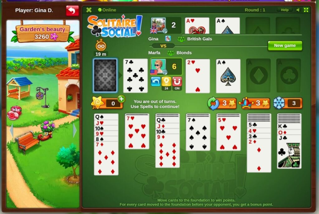 Solitaire App Against Browser Game