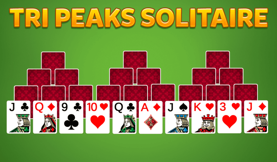 Tripeaks Solitaire rules, how to set up game Tri peaks