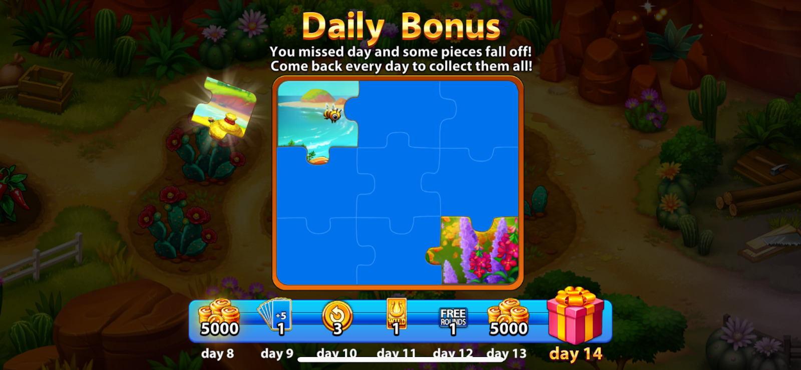 daily bonus for jigsaw puzzle