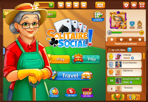 Free online — Solitaire Social — PvP web game