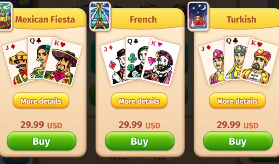 Solitaire Social Card Decks Sale: Around the World Collection